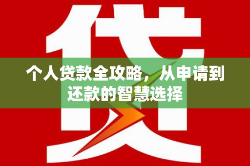 萝北个人贷款全攻略，从申请到还款的智慧选择