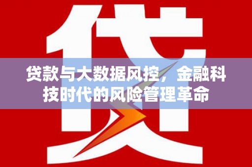 萝北贷款与大数据风控，金融科技时代的风险管理革命