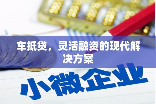 萝北车抵贷，灵活融资的现代解决方案