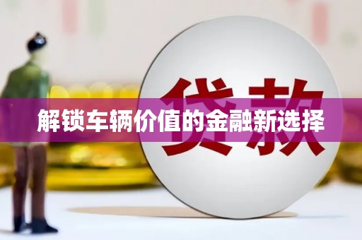 萝北解锁车辆价值的金融新选择