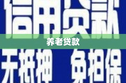 萝北养老贷款
