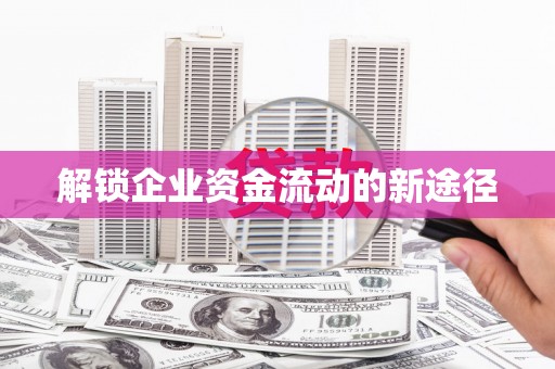 萝北解锁企业资金流动的新途径