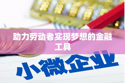 萝北助力劳动者实现梦想的金融工具