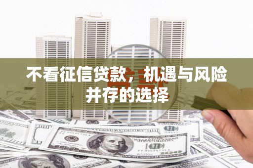 萝北不看征信贷款，机遇与风险并存的选择